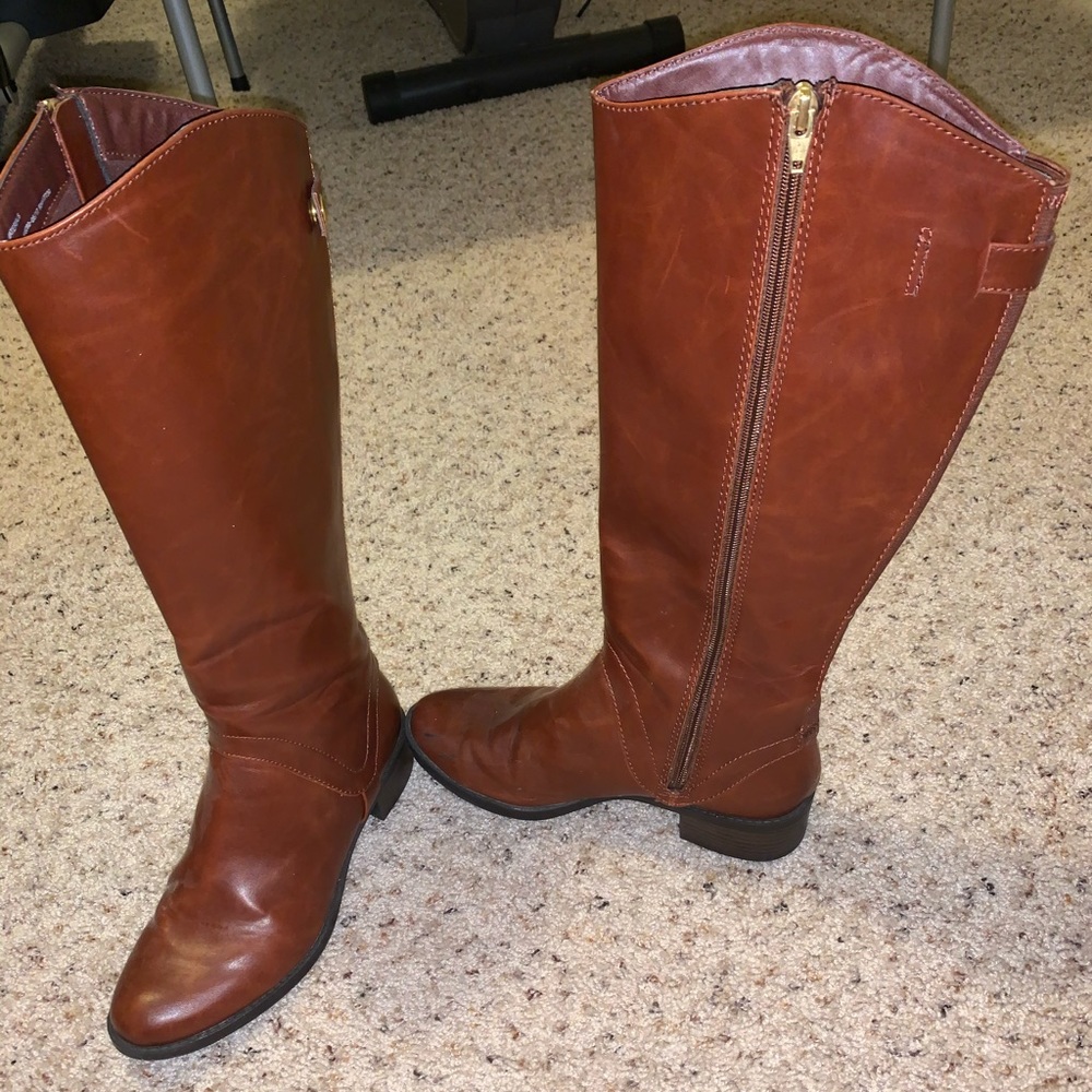 Brown Leather Riding Boots